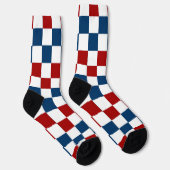 Blaue, weiße und rote Socken (Rechts)