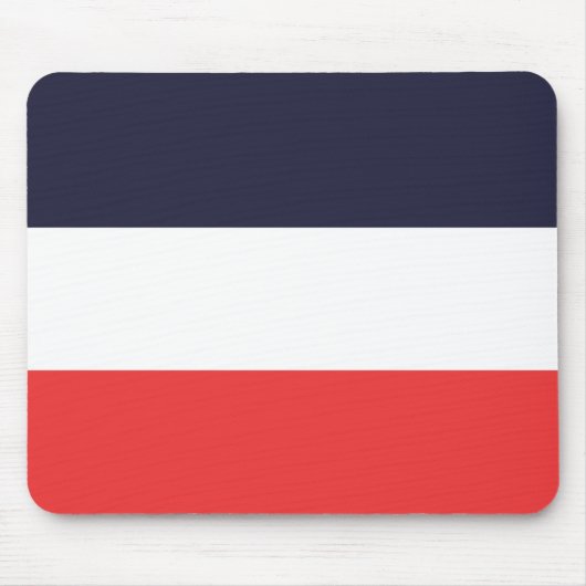 Blaue, weiße und rote Streifen gestreift Mousepad (Vorne)