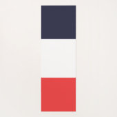 Blaue, weiße und rote Streifen gestreift Yogamatte (Rückseite)