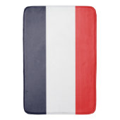 Blaue, weiße und rote Streifen Streifen Streifen S Badematte (Vorderseite Vertikal)