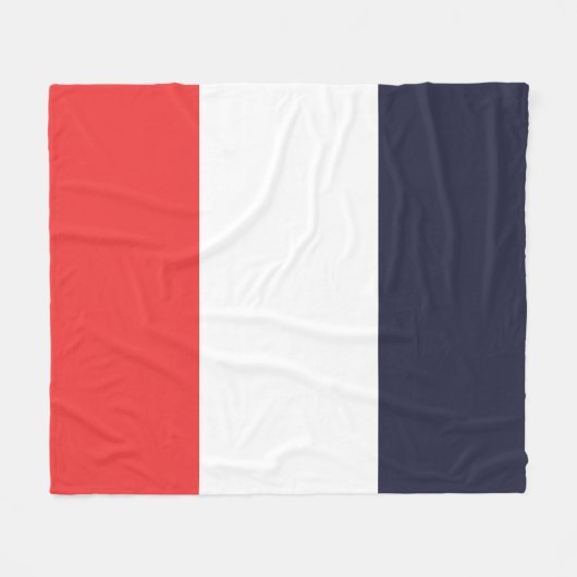 Blaue, weiße und rote Streifen Streifen Streifen S Fleecedecke (Vorderseite (Horizontal))