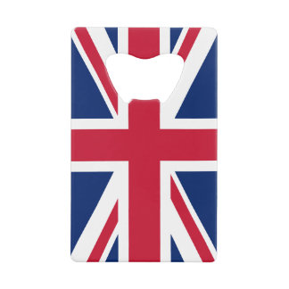 Blaue Weiße und Rote Union Jack Geldbeutel Flaschenöffner