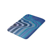 Blaue Welle Badematte (Schrägansicht)