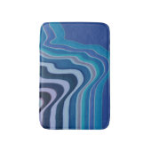 Blaue Welle Badematte (Vorderseite Vertikal)