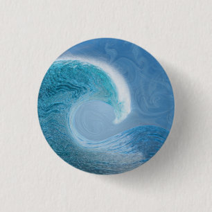 Blaue Welle Button