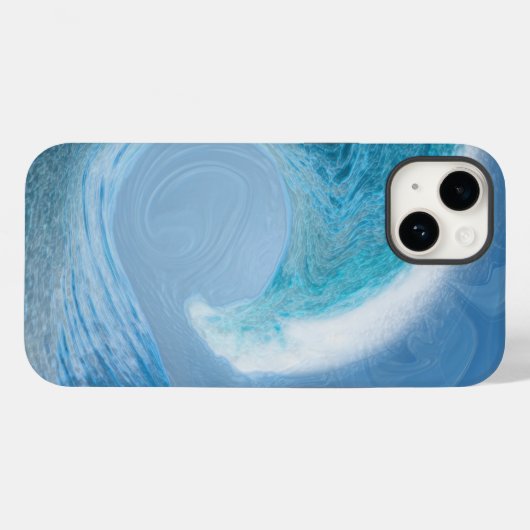 Blaue Welle Case-Mate iPhone Hülle (Rückseite (Horizontal))