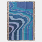 Blaue Welle Decke (Vorderseite Vertikal)