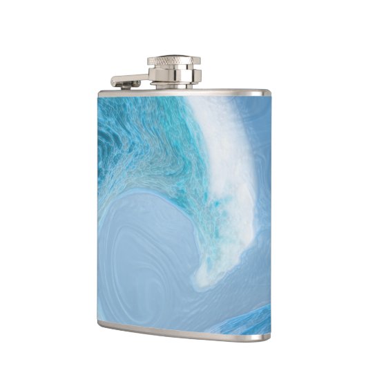 Blaue Welle Flachmann (Links)