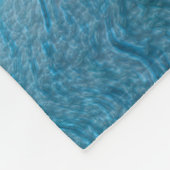 Blaue Welle Fleecedecke (Ecke)