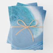 Blaue Welle Geschenkpapier Set (Beispiel)