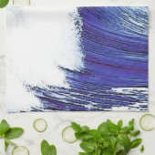 Blaue Welle Handtuch (Gefaltet)