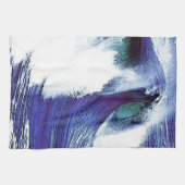 Blaue Welle Handtuch (Horizontal)