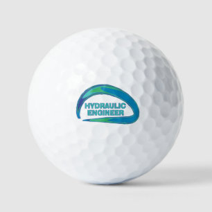 Blaue Welle Hydraulik-Ingenieur-Tasse Golfball