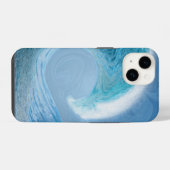 Blaue Welle iPhone Hülle (Rückseite (Horizontal))