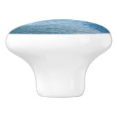 Blaue Welle Keramikknauf (Seitenansicht)