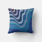 Blaue Welle Kissen (Rückseite)