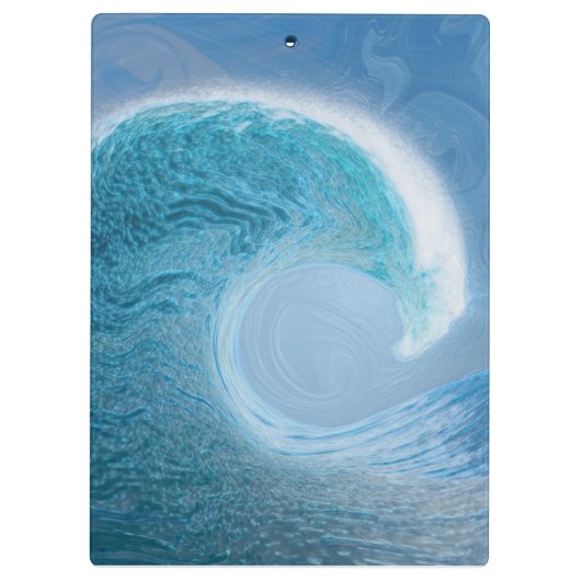 Blaue Welle Klemmbrett (Rückseite)