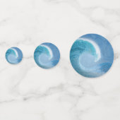 Blaue Welle Konfetti (Vorderseiten)