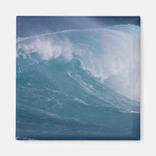 Blaue Welle kracht, Maui, Hawaii, USA Magnet