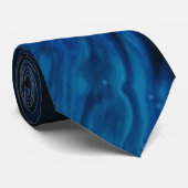 Blaue Welle Krawatte (Gerollt)