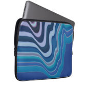 Blaue Welle Laptopschutzhülle (Vorne Rechts)