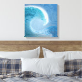 Blaue Welle Leinwanddruck (Insitu (Schlafzimmer))