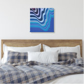 Blaue Welle Leinwanddruck (Insitu (Schlafzimmer))