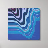 Blaue Welle Leinwanddruck (Vorderseite)