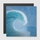 Blaue Welle Magnetkarte (Vorne/Hinten)