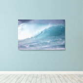 Blaue Welle, Maui, Hawaii, USA 2 Leinwanddruck (Insitu (Holzboden))
