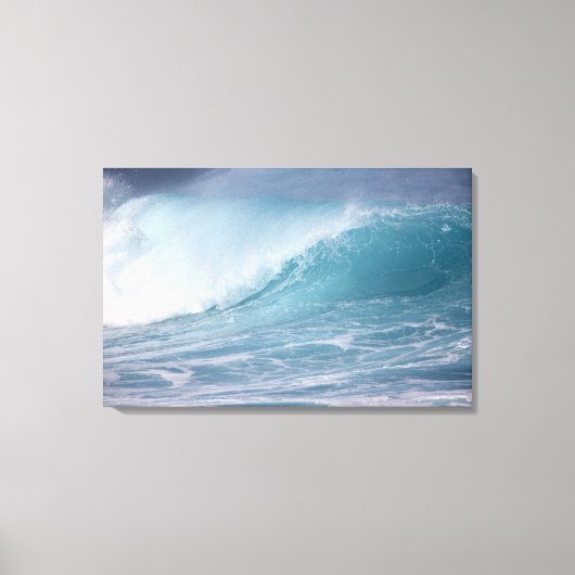 Blaue Welle, Maui, Hawaii, USA 2 Leinwanddruck (Vorderseite)