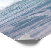 Blaue Welle, Maui, Hawaii, USA 2 Poster (Ecke)