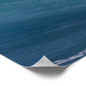 Blaue Welle, Maui, Hawaii, USA Poster (Ecke)