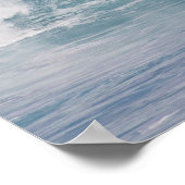 Blaue Welle, Maui, Hawaii, USA Poster (Ecke)