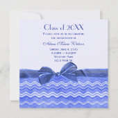 Blaue Welle mit Bogen Einladung (Vorderseite)