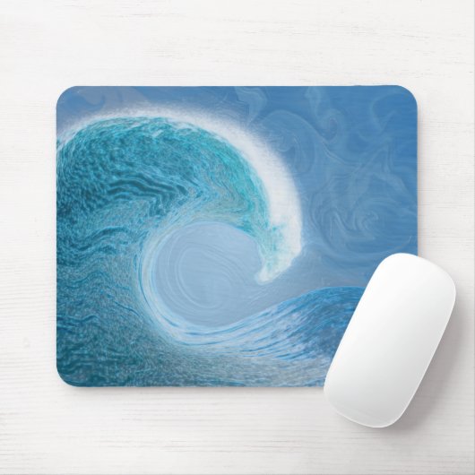 Blaue Welle Mousepad (Mit Mouse)
