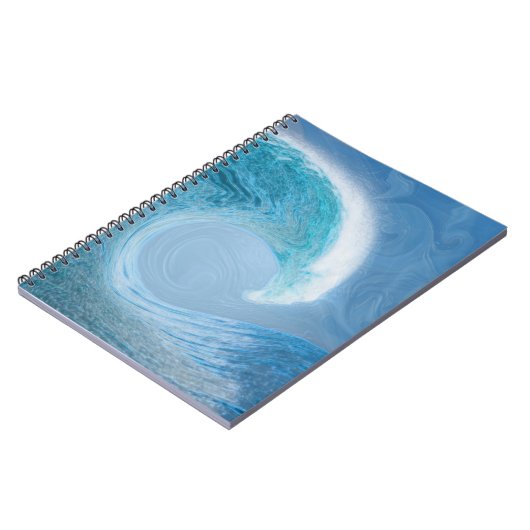 Blaue Welle Notizblock (Linke Seite)