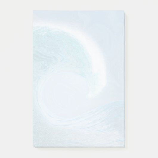 Blaue Welle Post-it Klebezettel (Vorderseite)