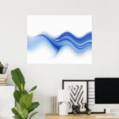 Blaue Welle Poster (Heimbüro)