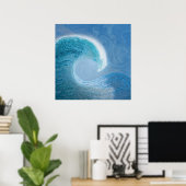 Blaue Welle Poster (Heimbüro)