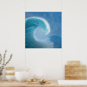 Blaue Welle Poster (Küche)