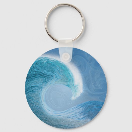 Blaue Welle Schlüsselanhänger (Vorderseite)