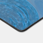 Blaue Welle Schreibtischunterlage (Ecke)