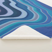Blaue Welle Sherpadecke (3/4)