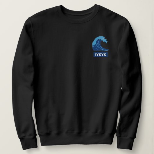Blaue Welle Sweatshirt (Design vorne)