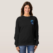Blaue Welle Sweatshirt (Vorne ganz)