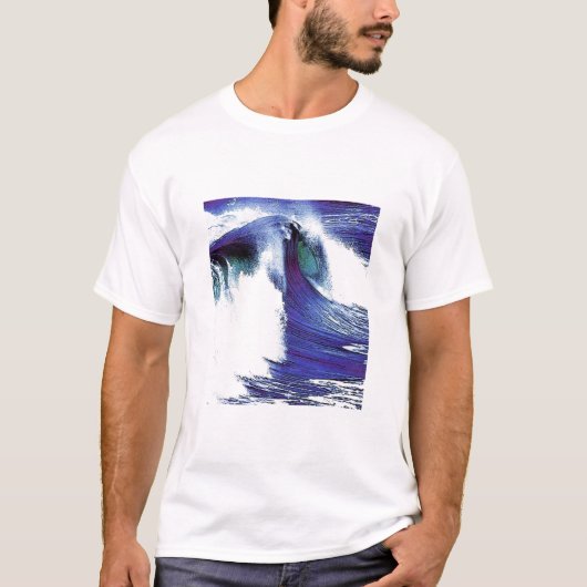 Blaue Welle T-Shirt (Vorderseite)