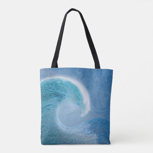 Blaue Welle Tasche (Rückseite)