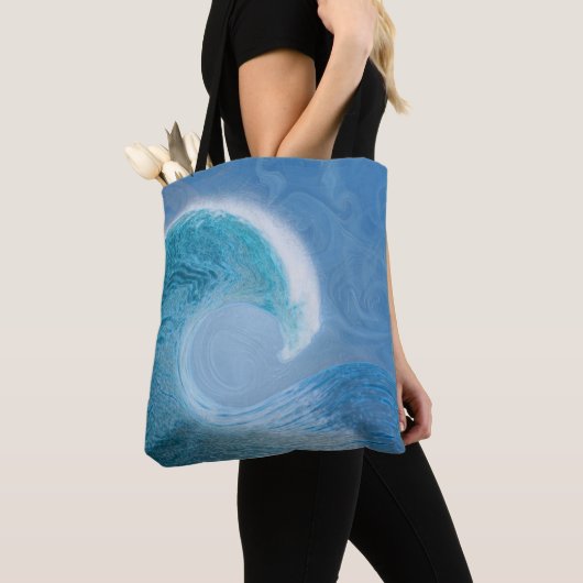 Blaue Welle Tasche (Von Nahem)