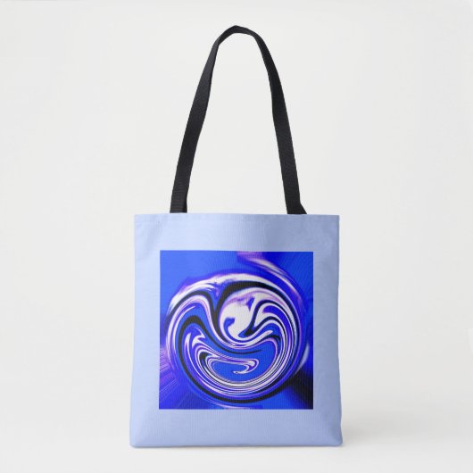Blaue Welle Tasche (Vorderseite)